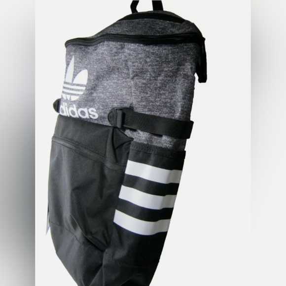 Adidas Ori Classic Zip Top Backpack Onix Jersey/Black CK2277 - Picture 3 of 8